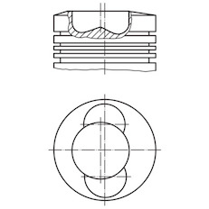 Píst MAHLE ORIGINAL 099 43 00