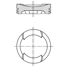 Píst MAHLE ORIGINAL 099 67 10