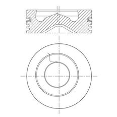 Píst MAHLE ORIGINAL 099 PI 00138 000