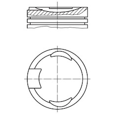 Píst MAHLE ORIGINAL 151 84 00