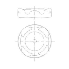 Píst MAHLE ORIGINAL 227 PI 00144 000