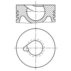 Píst MAHLE ORIGINAL 228 28 20