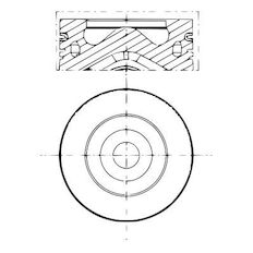Píst MAHLE ORIGINAL 279 PI 00105 002