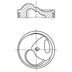 Píst MAHLE ORIGINAL 503 55 00