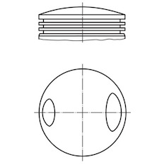 Píst MAHLE ORIGINAL 503 60 00