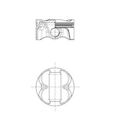 Píst MAHLE ORIGINAL 503 PI 00100 000