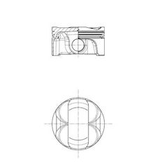 Píst MAHLE ORIGINAL 503 PI 00101 001