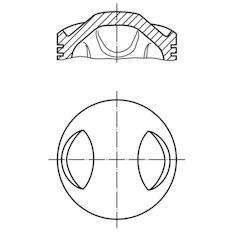 Píst MAHLE ORIGINAL 504 01 00