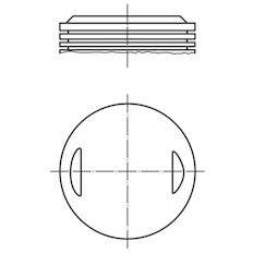 Píst MAHLE ORIGINAL 504 29 00