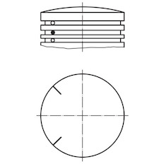 Píst MAHLE ORIGINAL 535 PI 00100 002
