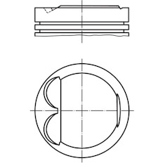 Píst MAHLE ORIGINAL 607 77 00