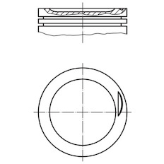 Píst MAHLE ORIGINAL 681 06 00