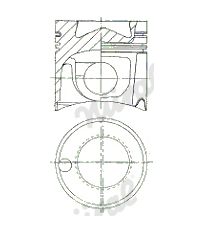 Píst NÜRAL 87-176000-10