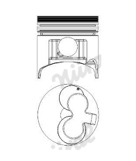 Píst NÜRAL 87-307600-10