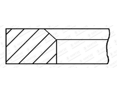 Pístní kroužek GOETZE ENGINE 2.5mm 001IF CK P