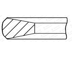 Pístní kroužek GOETZE ENGINE 3.0mm 008 CR P KV1