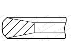 Pístní kroužek GOETZE ENGINE 3.5mm 008 CR P KV1