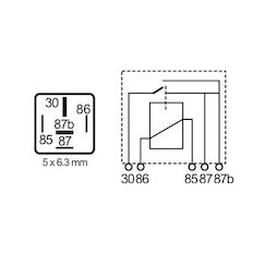 Relé, pracovní proud MAHLE ORIGINAL MR 11