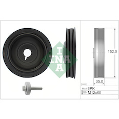 Řemenice, klikový hřídel INA 544 0054 20