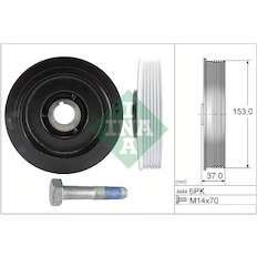 Řemenice, klikový hřídel INA 544 0058 20