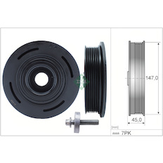 Řemenice, klikový hřídel INA 544 0098 20