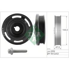 Řemenice, klikový hřídel INA 544 0121 20