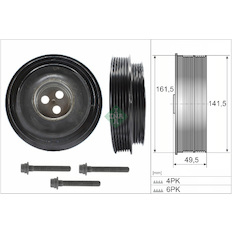 Řemenice, klikový hřídel INA 544 0166 20