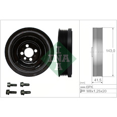 Řemenice, klikový hřídel INA 544 0182 20