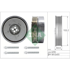 Řemenice, klikový hřídel INA 544 0502 20