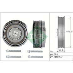 Řemenice, klikový hřídel INA 544 0505 20