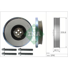 Řemenice, klikový hřídel INA 544 0606 20