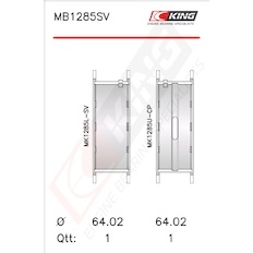 Sada ložiskových pánví pro klikový hřídel KING MB1285SV0.25