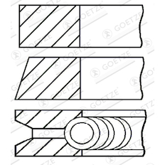 Sada pístních kroužků GOETZE ENGINE 08-142306-00