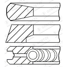 Sada pístních kroužků GOETZE ENGINE 08-146400-00