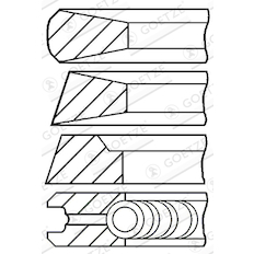 Sada pístních kroužků GOETZE ENGINE 08-178407-10