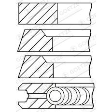 Sada pístních kroužků GOETZE ENGINE 08-322000-00
