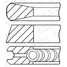 Sada pístních kroužků GOETZE ENGINE 08-325507-00