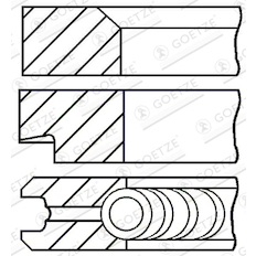 Sada pístních kroužků GOETZE ENGINE 08-331600-10