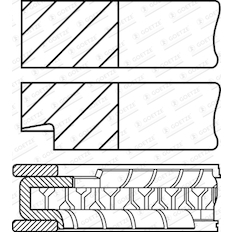 Sada pístních kroužků GOETZE ENGINE 08-349200-10