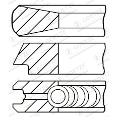 Sada pístních kroužků GOETZE ENGINE 08-434100-00
