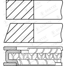 Sada pístních kroužků GOETZE ENGINE 08-442307-10