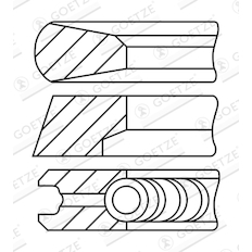 Sada pístních kroužků GOETZE ENGINE 08-451100-30
