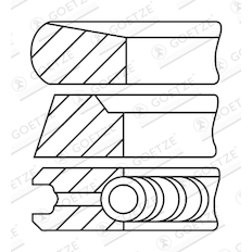 Sada pístních kroužků GOETZE ENGINE 08-452607-00