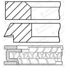 Sada pístních kroužků GOETZE ENGINE 08-456300-00