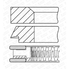 Sada pístních kroužků GOETZE ENGINE 08-780300-10