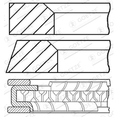 Sada pístních kroužků GOETZE ENGINE 08-782700-00