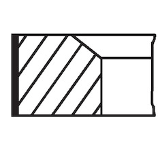 Sada pístních kroužků MAHLE ORIGINAL 001 55 N1