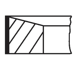 Sada pístních kroužků MAHLE ORIGINAL 013 RS 10104 0N4