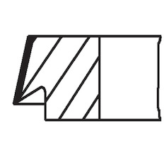 Sada pístních kroužků MAHLE ORIGINAL 037 RS 10010 0N0