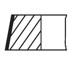 Sada pístních kroužků MAHLE ORIGINAL 038 24 N2